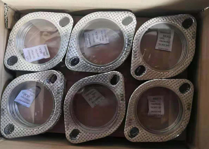 Triangle Type 50mm bore gasket for Automobile Graphite / Tinplat Sandwich Composite Board