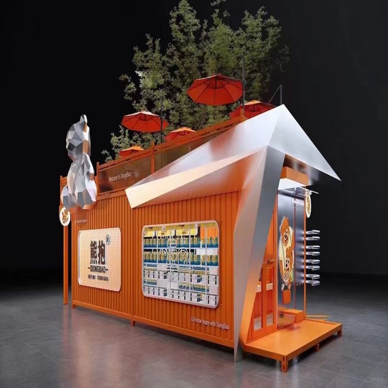 2023 Coffee Shop Homes Modern Prefabricated Detachable Container House with 3 Bedrooms