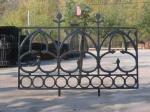 Portland Cast Iron Fence Panels Powder Coated Steel Prefab Metal Fence Panels