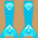 Girls Green Swimmable Mermaid Tails , Mermaid Tail Swimsuit For Kids