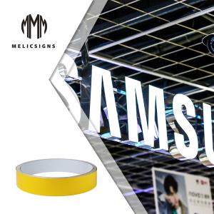 Wholesale Yellow Color 0.8mm Thickness High Quality Aluminum Trim Cap For Outdoor Advertising from china suppliers