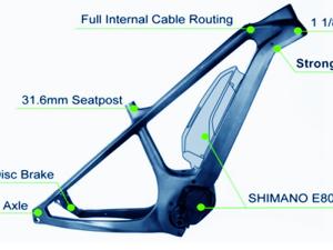 Wholesale Full Carbon Downhill Bike Frame , 29 Inch Electric Custom Bike Frames from china suppliers