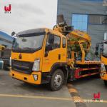 Sinotruk Truck Mounted Crane Flatbed Towing Truck 9.726l Truck Boom Crane