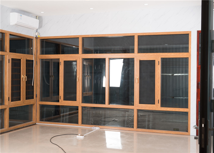 Villa / Office Aluminium Sliding Windows Double Tempered Impact Glazing