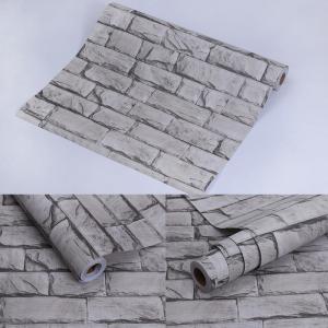 Wholesale CLASSIC Style 3D Brick Self-adhesive Vinyl Wallpaper for Hotel/Coffee Shop Decorative Film from china suppliers