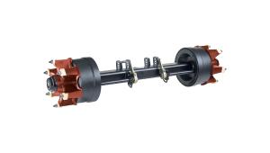 Wholesale 20&quot; 6 Spoke Semi Trailer Axles , German Type 16T Custom Trailer Axles from china suppliers