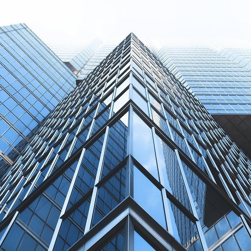 Vertical Installation Metal Curtain Wall Powder Coating Glass Curtain Wall