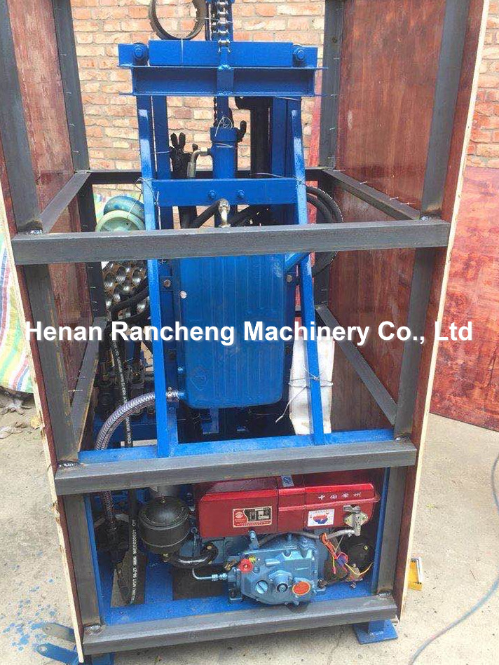 Two Wheels Portable Water Well Drilling Machine 8HP Power 100m Drilling Depth