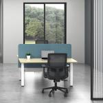 Electric Sit Stand Height Adjustable Desk Metal Legs Computer Standing Desk