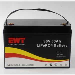 Wholesale Rechargeable 36V Lithium Ion Battery Pack 36V 50Ah LiFePO4 Battery Pack For Golf Cart from china suppliers