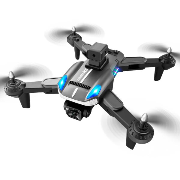 Aluminum Alloy 2024 K8 Drone Dual Camera Four-axis Folding Aircraft with
