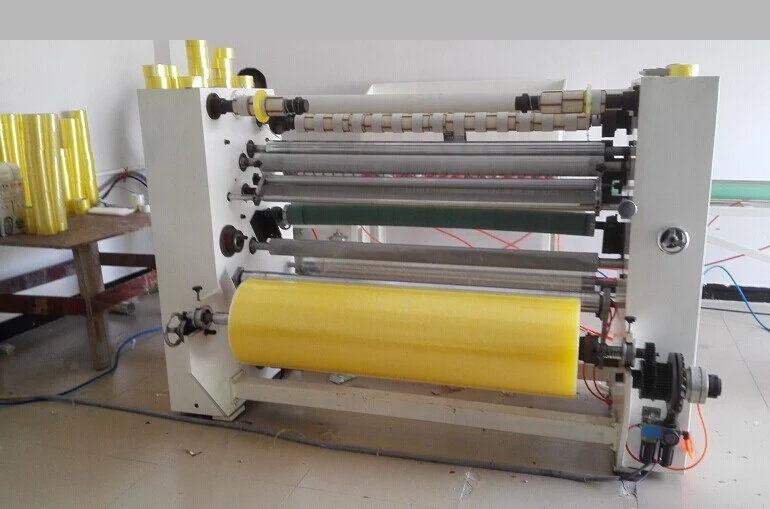OPP Jumbo Roll Packaging Tape Cutting Rewinding Machine