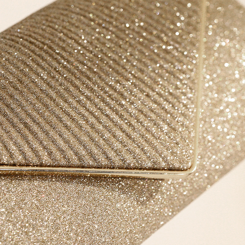 Polyester Magnetic Button Customize Handbag for Dinner Ladies Clutch Shoulder Bag