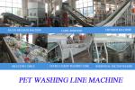 Design Different PET Bottle Recycling Machine , Pet Bottle Flakes Washing Line