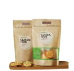 Kraft Paper Bag with Window Standing up kraft Packaging Bags Zipper kraft paper
