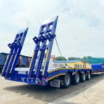 TITAN Heavy Duty 4 Axle 100 Ton Lowbed Truck Trailer Low Bed Semi Trailer for