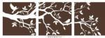 Decorative Reusable Personalised Tree Wall Flower Stickers G202