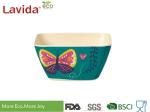 Unbreakable Bamboo Cereal Bowls Eco - Friendly Garden Butterfly Printing Diverse