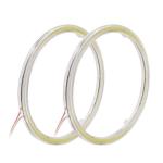 Motorcycle DRL LED Car Ambient Lights Fog Lamp COB 60mm 70mm 80mm 90mm 100mm