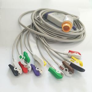 Wholesale 12 Pin 10 Leads Grabber IEC DIXTAL EP12PIN EKG Cable from china suppliers