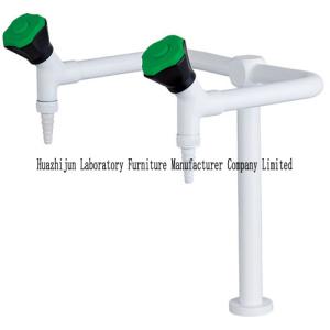 Wholesale Double Outlet Science Lab Faucets Deck Mounted Epoxy Coated Acid Resistant from china suppliers
