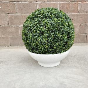 Wholesale Outdoor White Decorative Flower Pot Large Fiberstone Pottery Bowl Pots Christmas Used with Flower/green Plant Fiber Clay from china suppliers