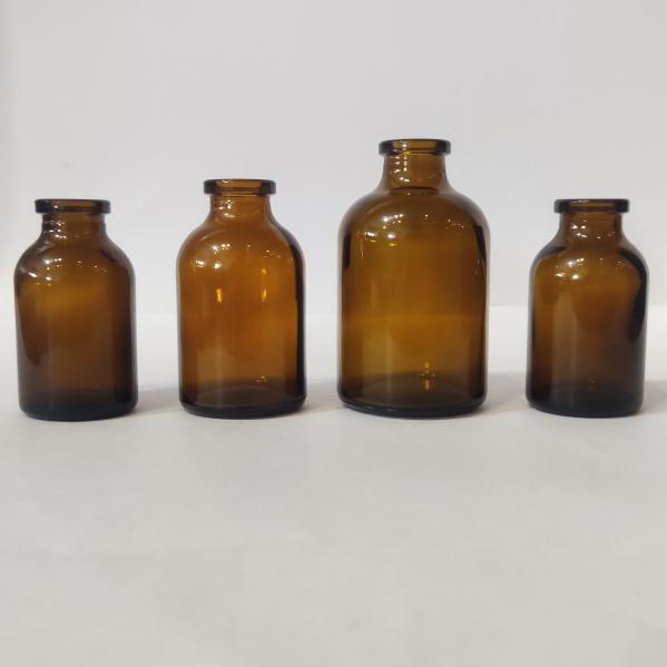 Antibiotic Glass Bottle 30ml 50ml 100ml Moulded Sodium Calcium Borosilicate