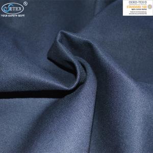 Wholesale Navy Blue Cotton Nylon FR Water Oil Repellent Fabric / CN FR Cloth from china suppliers