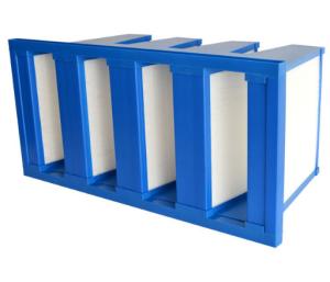 Wholesale High Efficiency W V-Shaped Fiberglass Air Purifier Hepa Compact air Filter from china suppliers