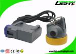 10000 Lux High Beightness Rechargeable Miners Headlamp 6.6Ah Li - Ion Battery