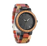 Customize Brand Original Wood Watch Waterproof Colorful Mixing Colors