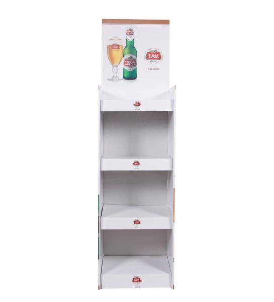 Hot Sale Paper Display Cabinet Cosmetics Makeup Display Stand Corrugated Paper