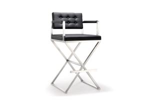 Wholesale Wear Resistant PU Leather 0.57m3 25KGS Modern Bar Stools from china suppliers
