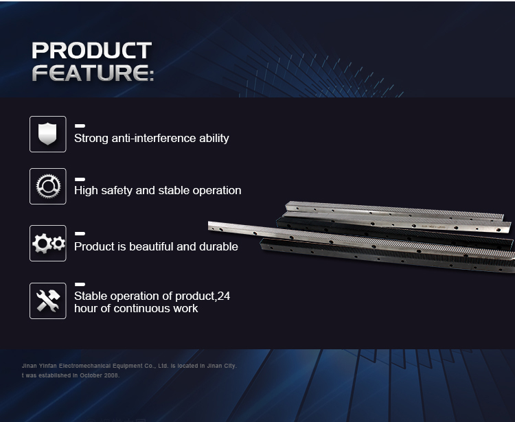Precision Casting High Precision Steel Metal Gear Rack and Pinion