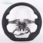 Smooth Customization Defender Leather Steering Wheel Land Rover Real Carbon