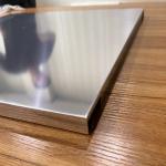600x600mm Aluminum Metal Ceiling Non Perforation Aodnized Half Mirror Aluminum