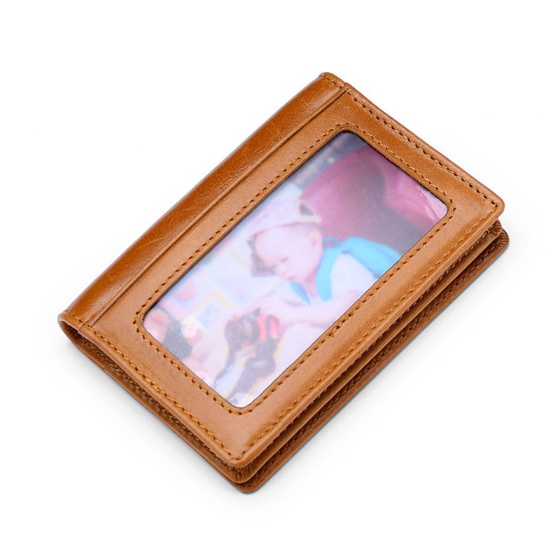Custom England Style RFID ID Credit Business Cardholder Leather Credit Card Holder Wallet