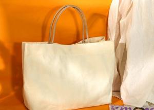 Wholesale Leather Handle Blank 8oz Recycled Cotton Tote Bags from china suppliers