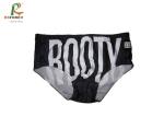 Quick Dry Sexy Bikini Swimwear For Guys , Black Mens Swimwear Bikini Customized