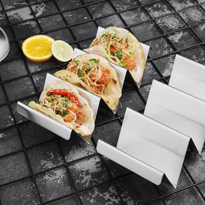 Sliver Stainless Steel Taco Holders Bulk Kitchen Supplies