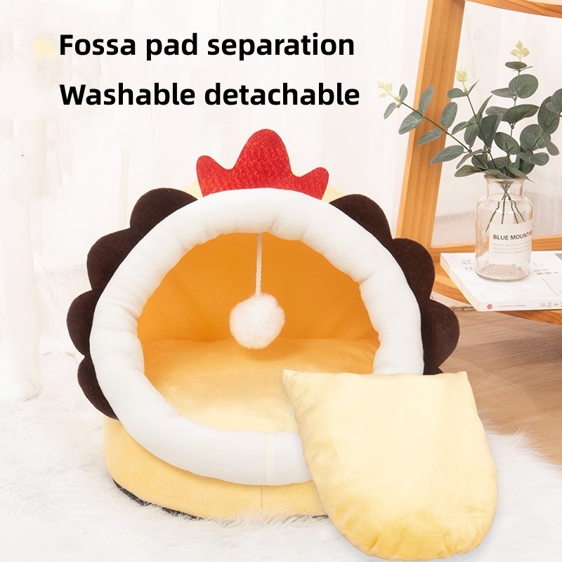 cat shaped cat bed