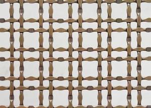 Wholesale AISI 316 Bronze Stainless Steel Antique Brass Lock Crimp Wire Mesh For Partitions from china suppliers