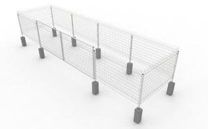 Wholesale Safety Solar Farm Wire Mesh With Door , Steel Wire Fence 10 Years Warranty from china suppliers