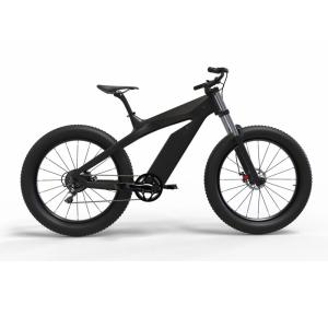 Wholesale 48V Electric Carbon Fiber Bike with 750W or 1000W Brushless Motor 26&quot; x 4.0 Fat Tire from china suppliers