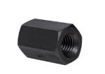 Black Zinc Plated Hexagon Lock Nut , Carbon Steel Hexagon Coupling Nuts