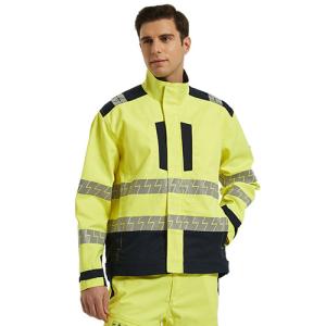 Wholesale Anti Static High Visibility Fire Proof Electric Arc Protection Safety Jacket For Electric Industry from china suppliers
