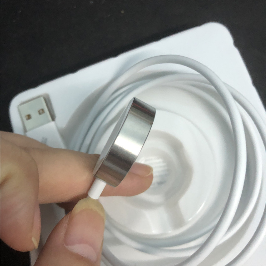 1m Wireless Qi Magnetic Charger Cable white ABS For Watch 1 2 3 4 5 6