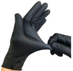 Non Sterile Nitrile Medical Gloves Black Disposable Nitrile Gloves