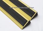 NLP20 Matt Gold Aluminum Anti Slip Stair Nose Brace With 41mm x 20mm x 2.7m
