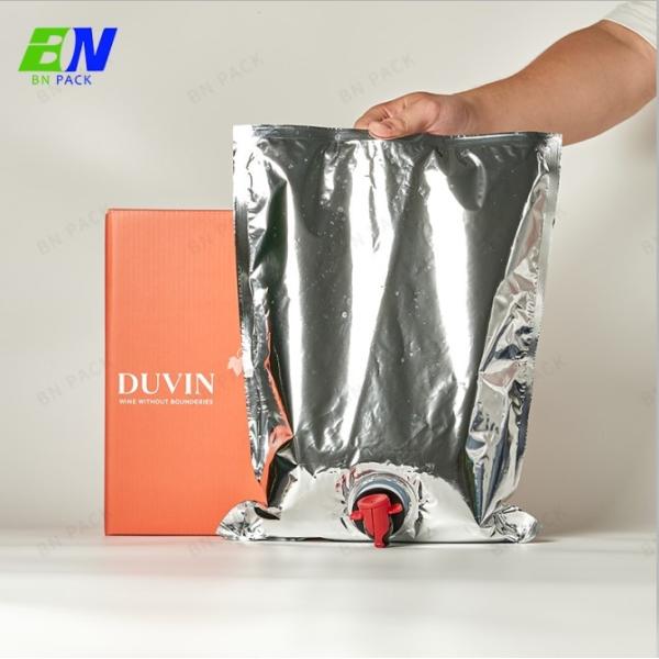 Mylar Stand Up 1L 3L 5L 10L Bag In Box With Valve For Wine Apple Juice Orange Juice